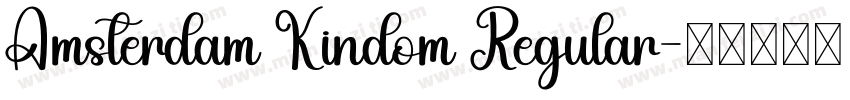 Amsterdam Kindom Regular字体转换